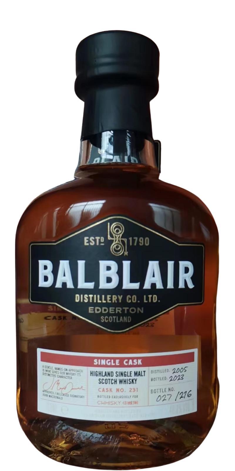 Balblair 2005 Single Cask