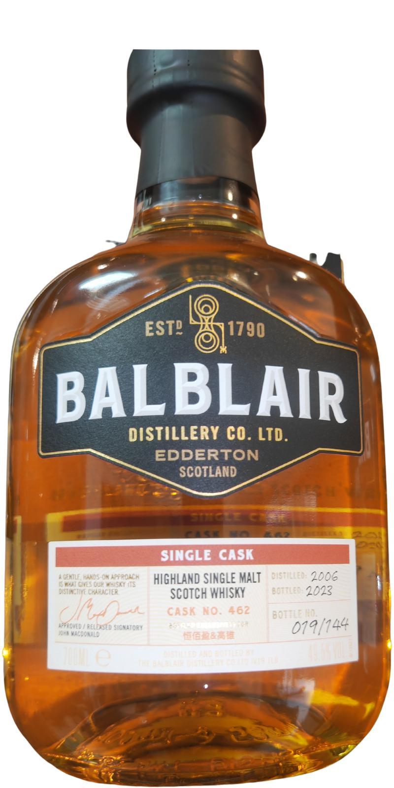 Balblair 2006 Single Cask