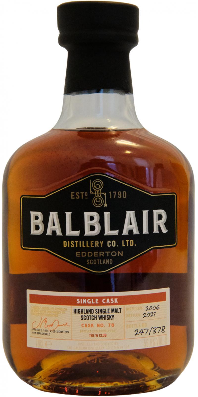 Balblair 2006 Single Cask