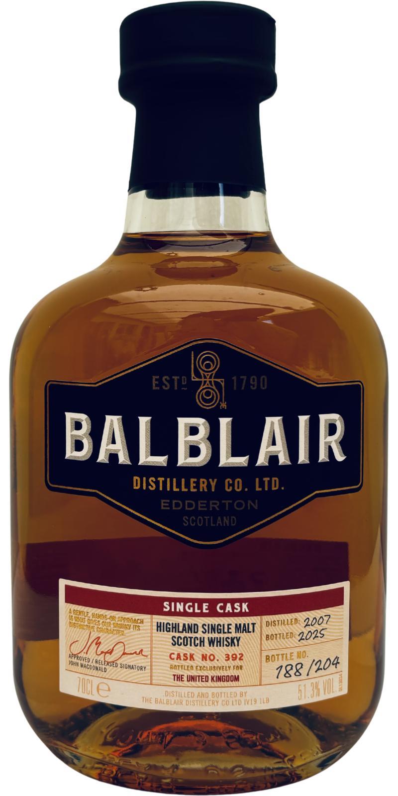 Balblair 2007 Single Cask