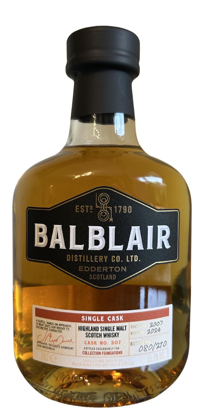 Balblair 2007 Single Cask