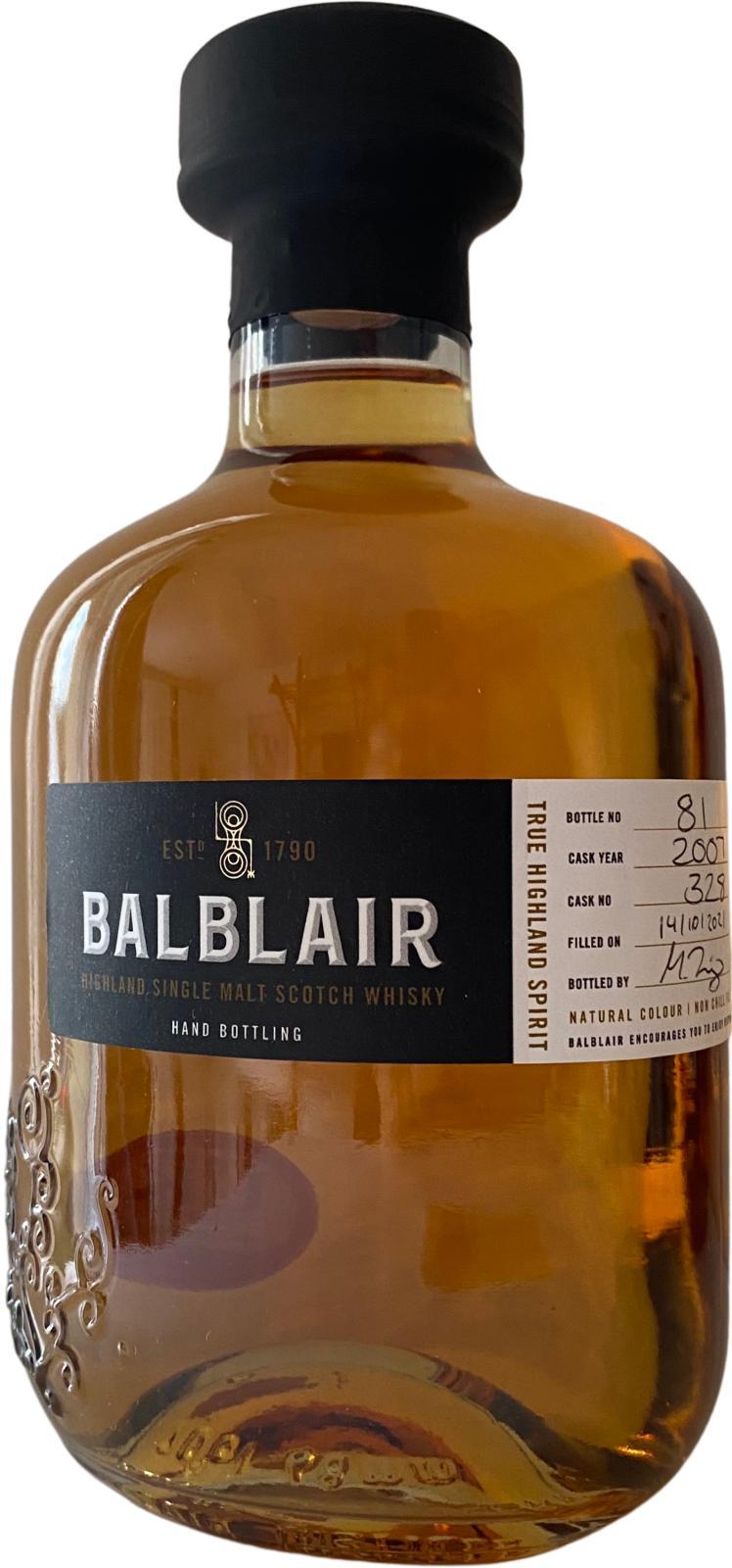 Balblair 2007 Hand Bottling