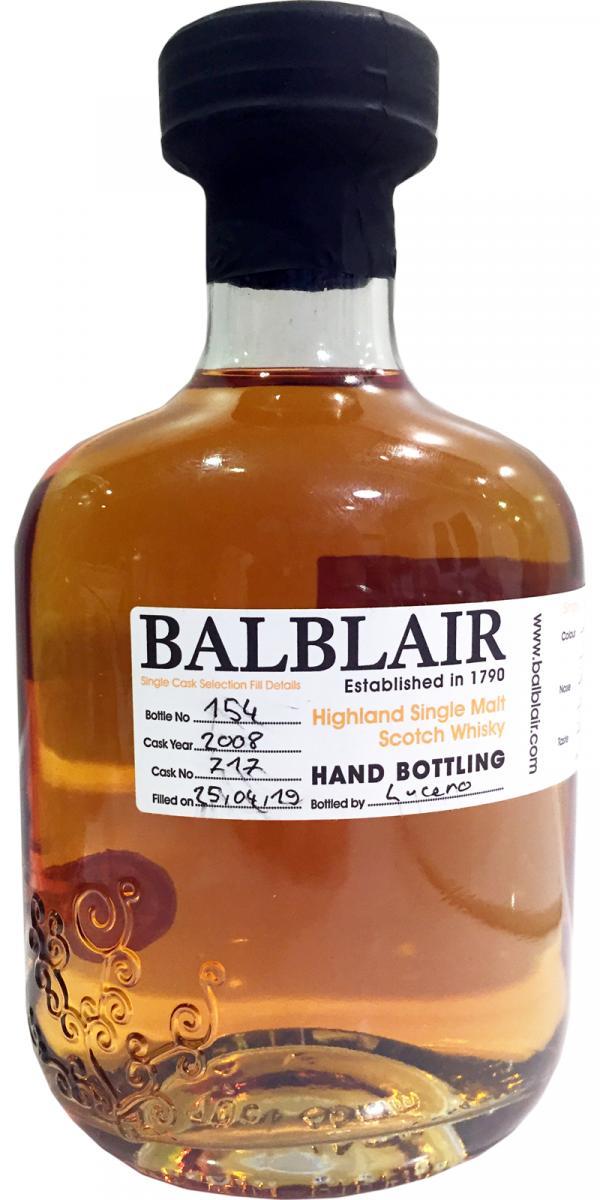 Balblair 2008 Hand Bottling