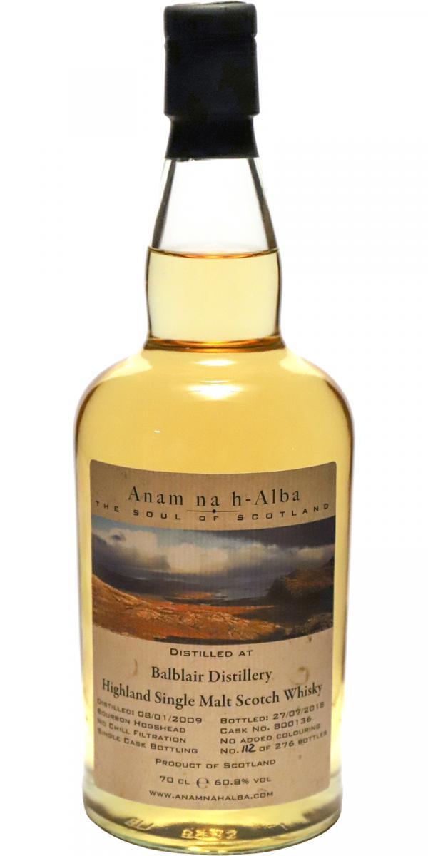 Balblair 2009 ANHA The Soul of Scotland