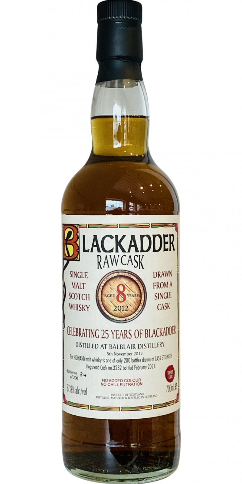 Balblair 2012 BA Raw Cask