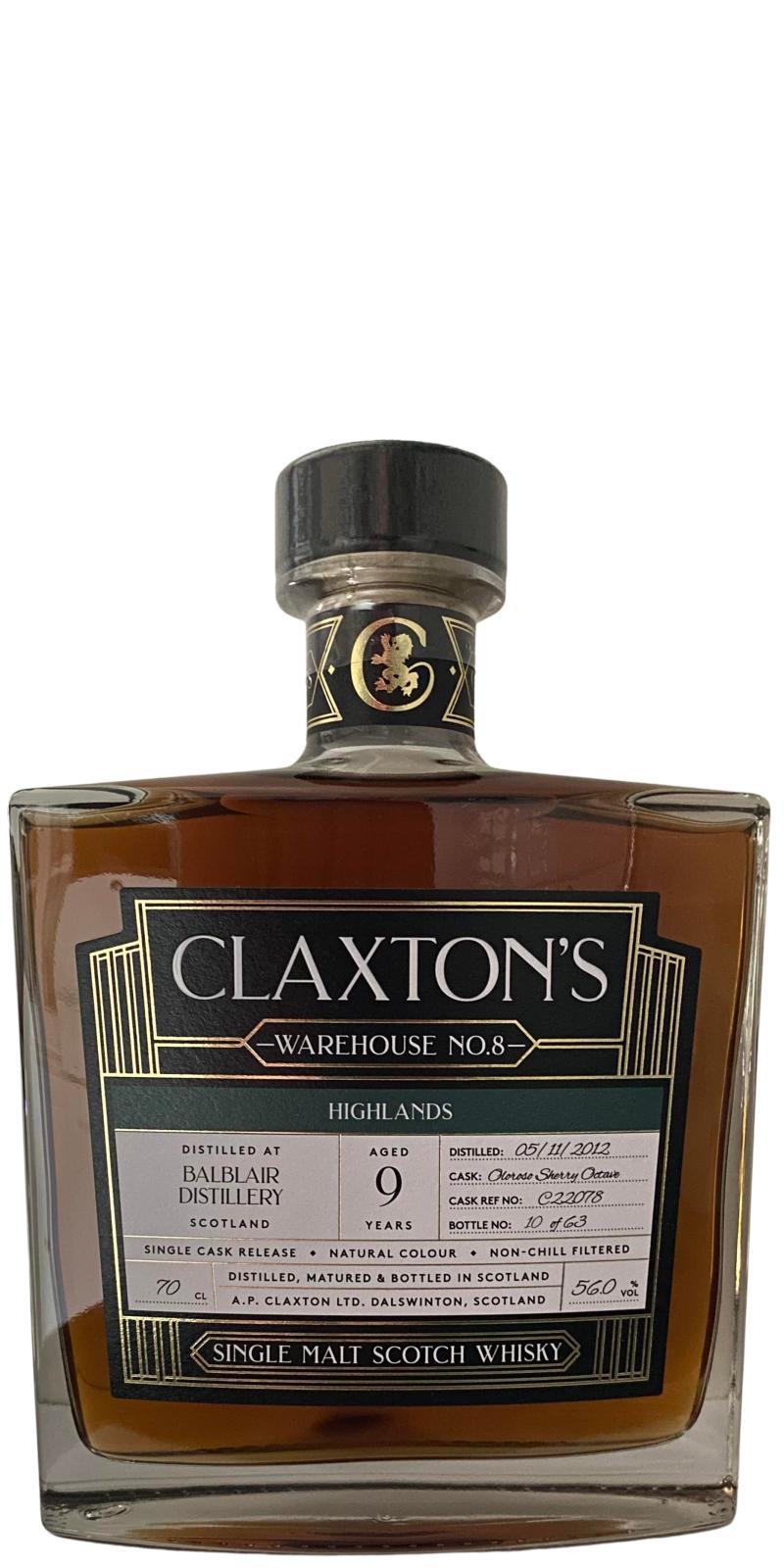 Balblair 2012 Cl Warehouse No. 8