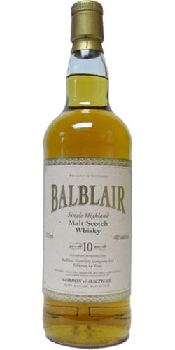Balblair 10-year-old GM Licensed Bottling