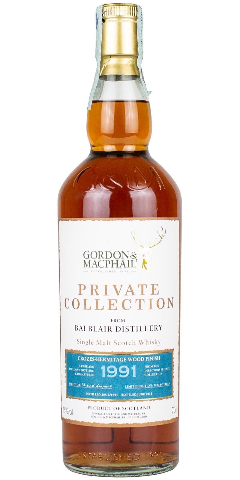 Balblair 1991 GM Private Collection