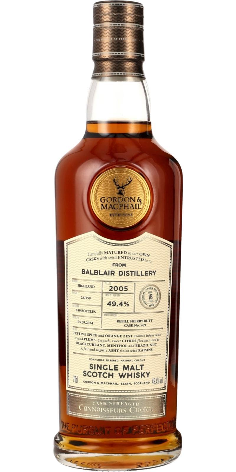 Balblair 2005 GM Connoisseurs Choice - Cask Strength