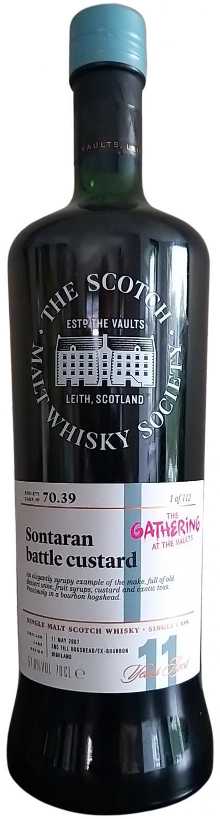 Balblair 2007 SMWS 70.39 Sontaran battle custard