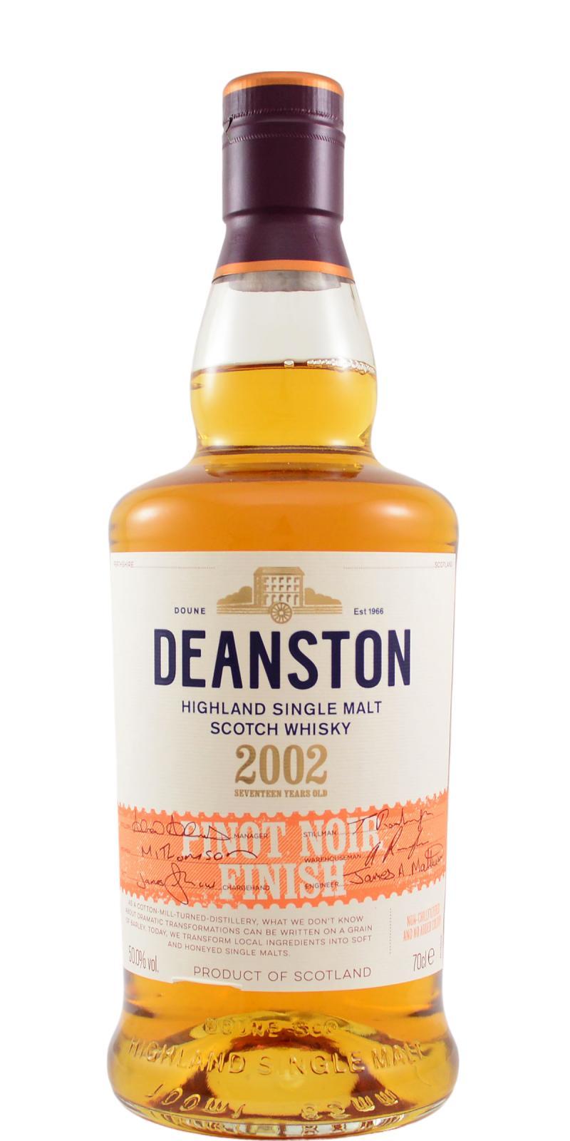 Deanston 2002 Pinot Noir Finish