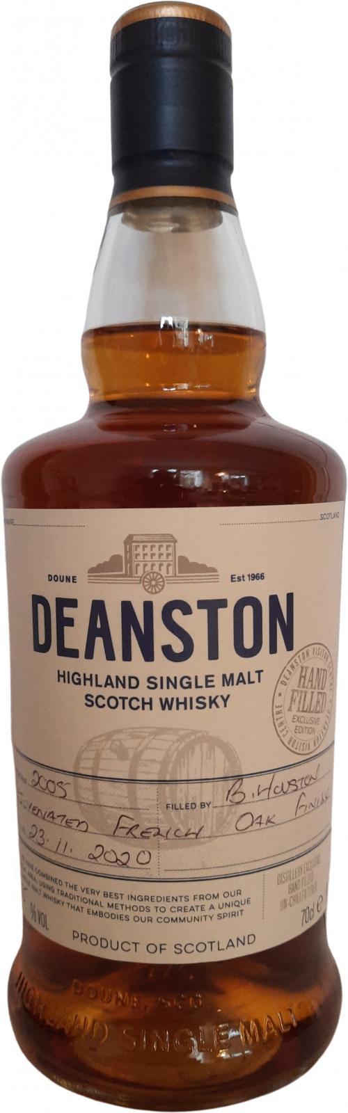 Deanston 2005 Handfilled at Distillery