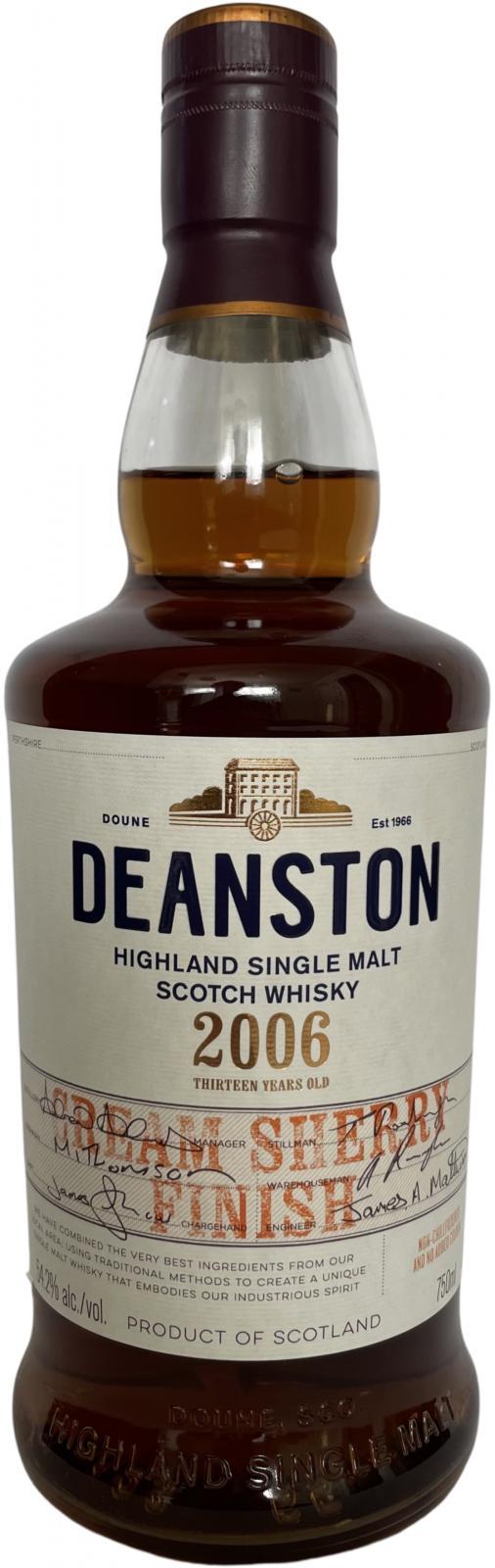 Deanston 2006 Cream Sherry Finish