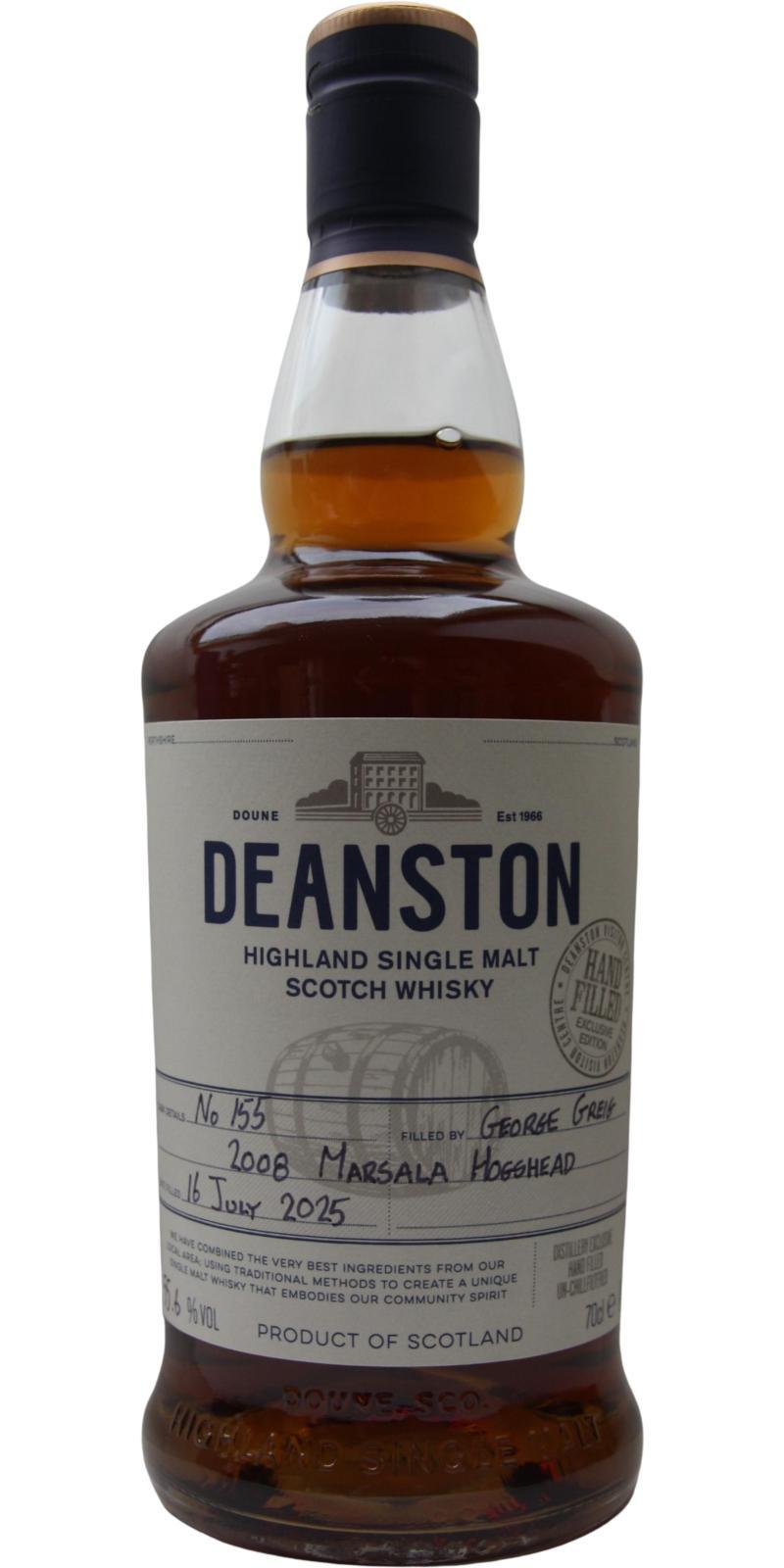 Deanston 2008 Hand bottled - available only at the distillery
