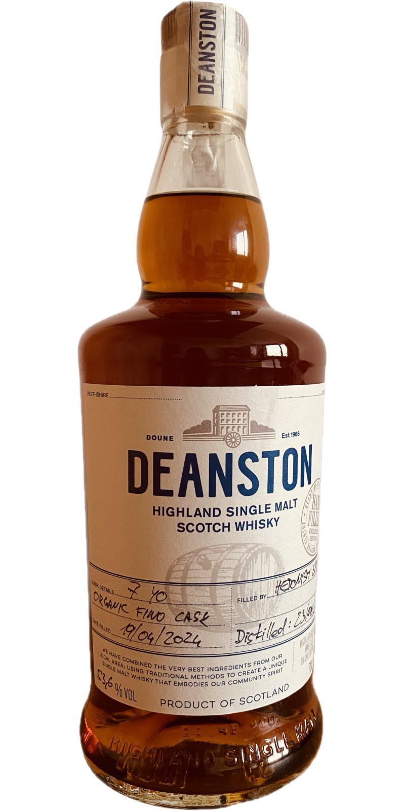 Deanston 2013 Hand bottled - available only at the distillery
