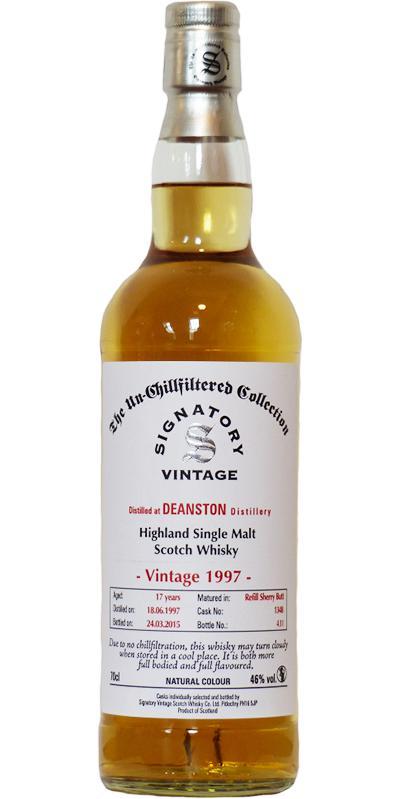 Deanston 1997 SV The Un-Chillfiltered Collection