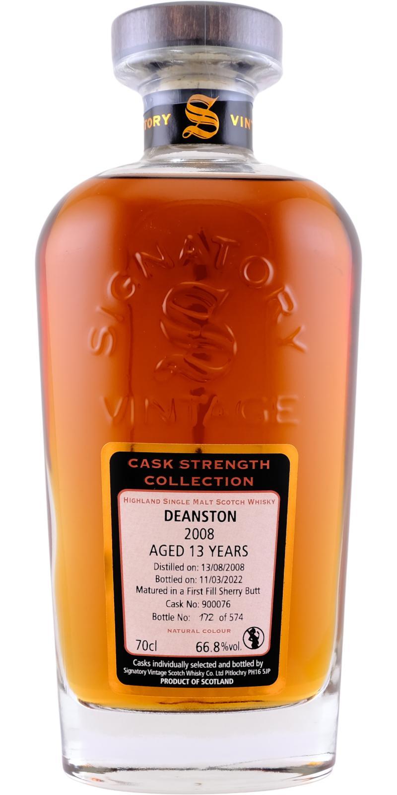 Deanston 2008 SV Cask Strength Collection