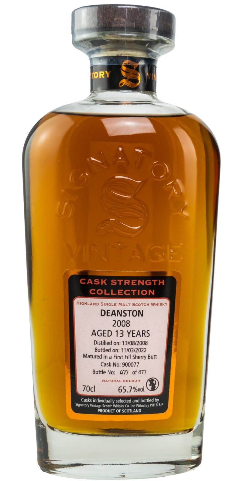 Deanston 2008 SV Cask Strength Collection
