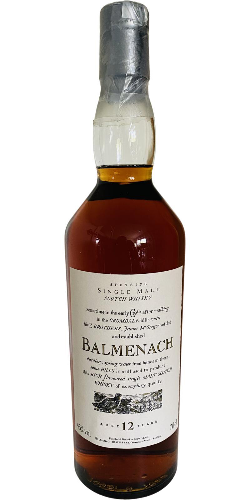 Balmenach 12-year-old Flora & Fauna - Black Cap - Wooden Box