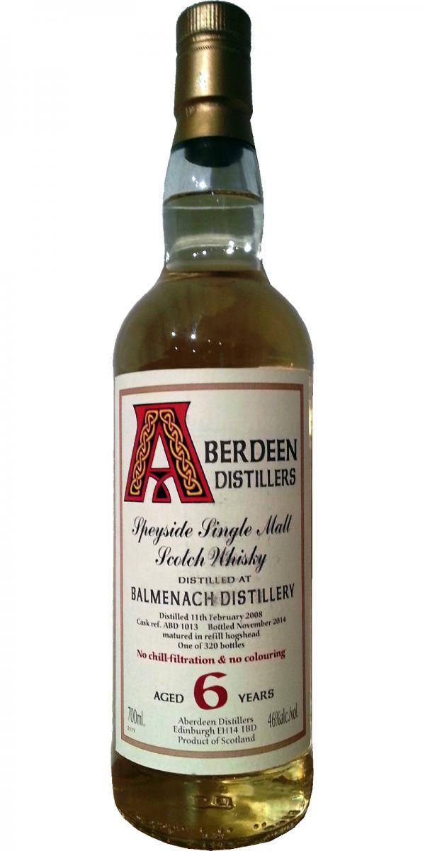 Balmenach 2008 BA Aberdeen Distillers