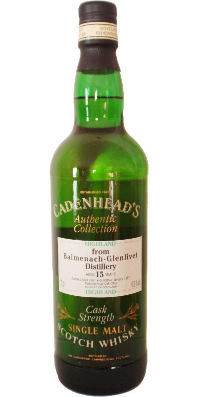 Balmenach 1981 CA Authentic Collection