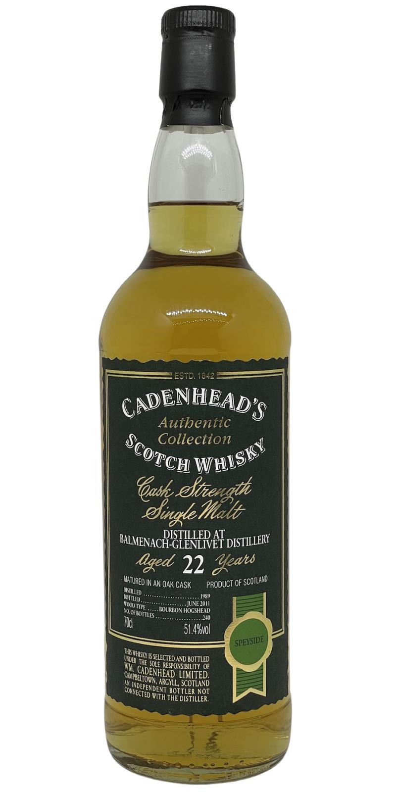 Balmenach 1989 CA Authentic Collection