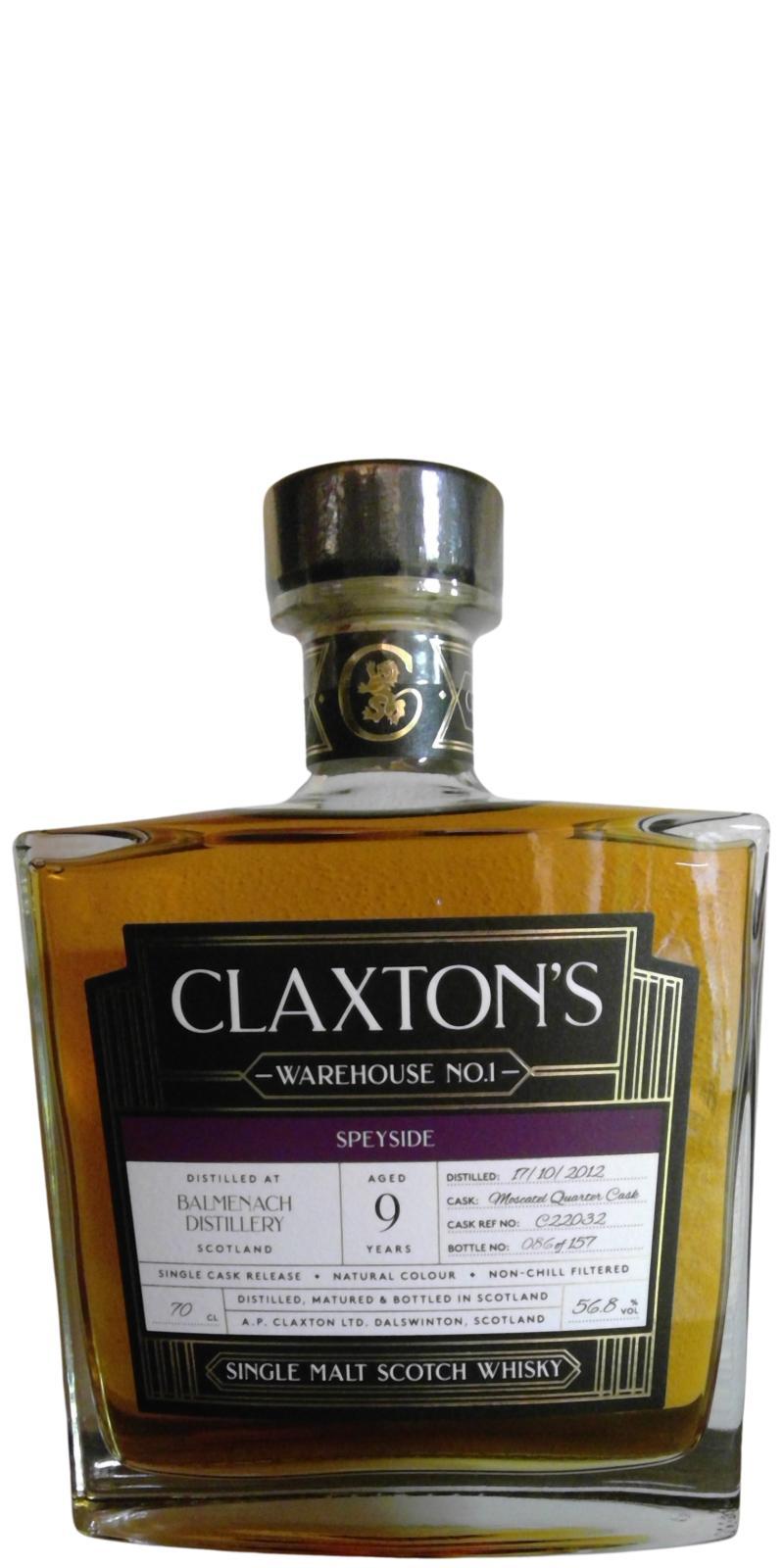 Balmenach 2012 Cl Warehouse No. 1