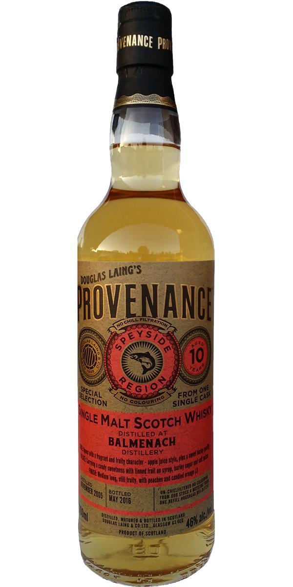 Balmenach 2005 DL Provenance
