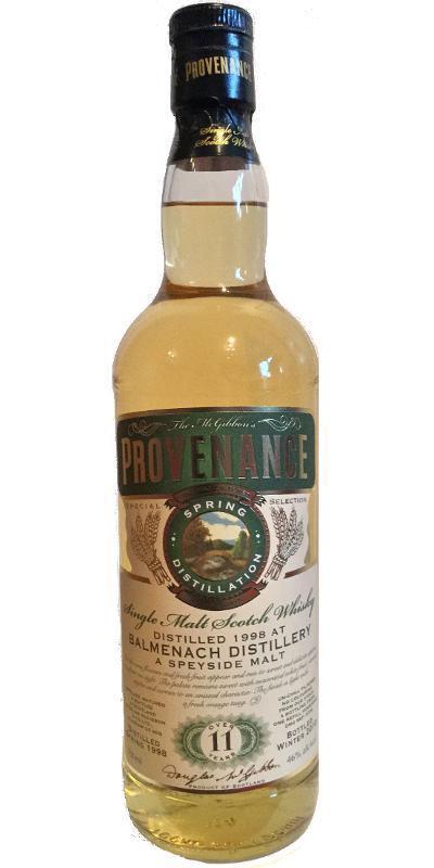 Balmenach 1998 McG McGibbon's Provenance