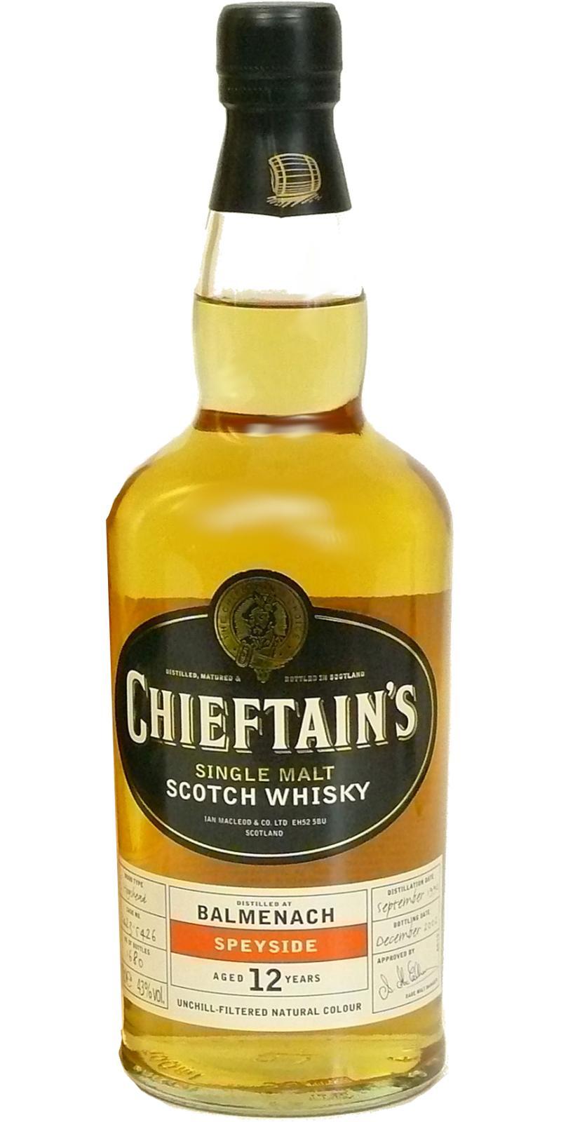 Balmenach 1990 IM Chieftain's