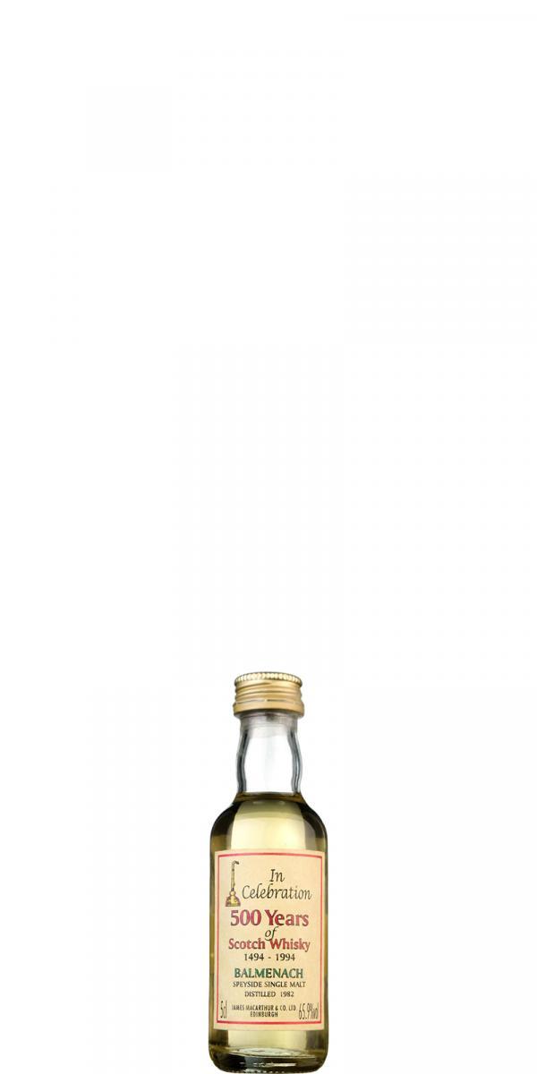 Balmenach 1982 JM In Celebration 500 Years of Scotch Whisky 1494 - 1994 - Miniature