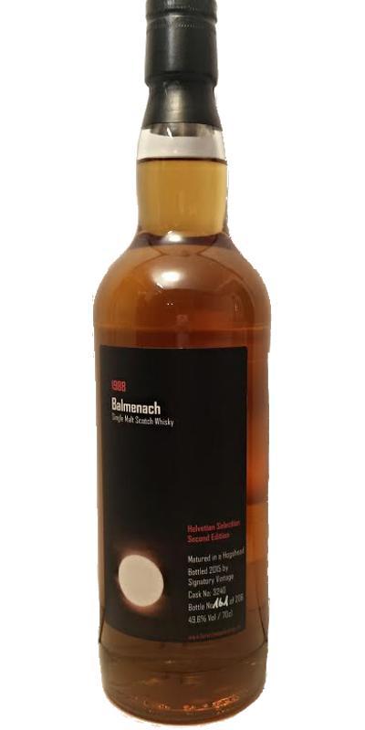 Balmenach 1988 SV Helvetian Selection