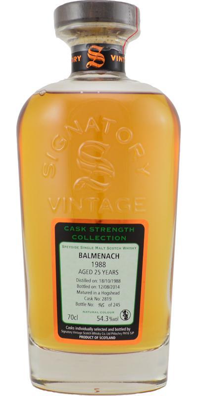 Balmenach 1988 SV Cask Strength Collection