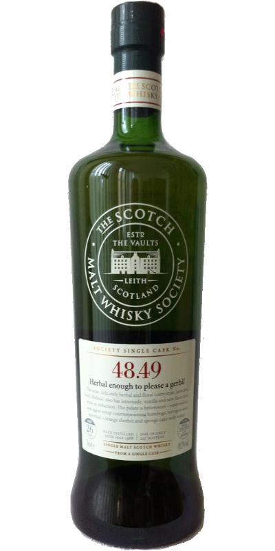 Balmenach 1988 SMWS 48.49 Herbal enough to please a gerbil