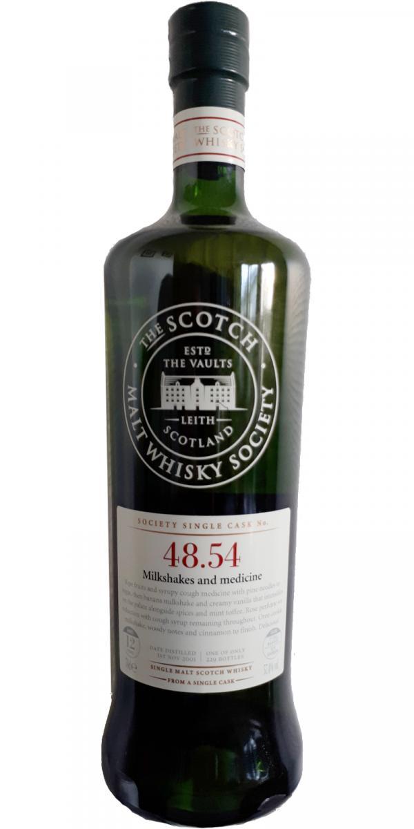 Balmenach 2001 SMWS 48.54 Milkshake and medicine