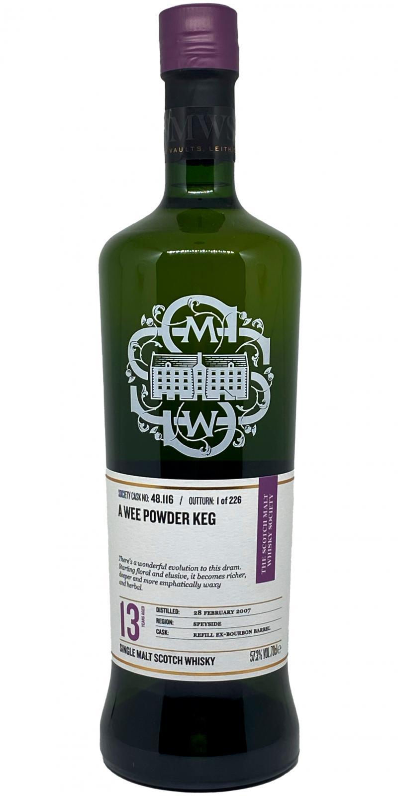 Balmenach 2007 SMWS 48.116 A wee powder keg