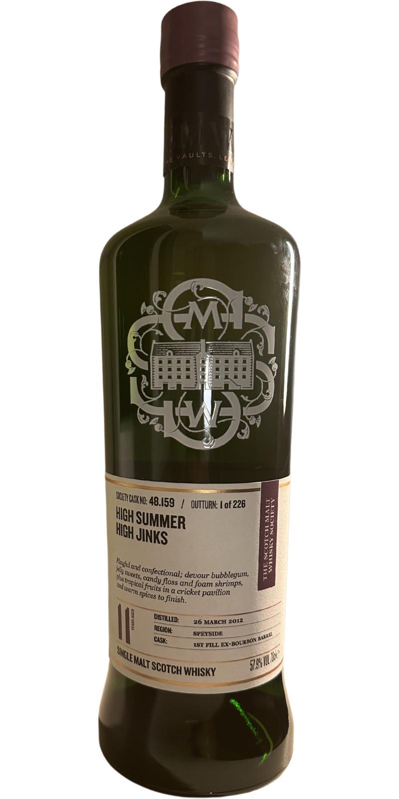 Balmenach 2012 SMWS 48.159 High summer high jinks