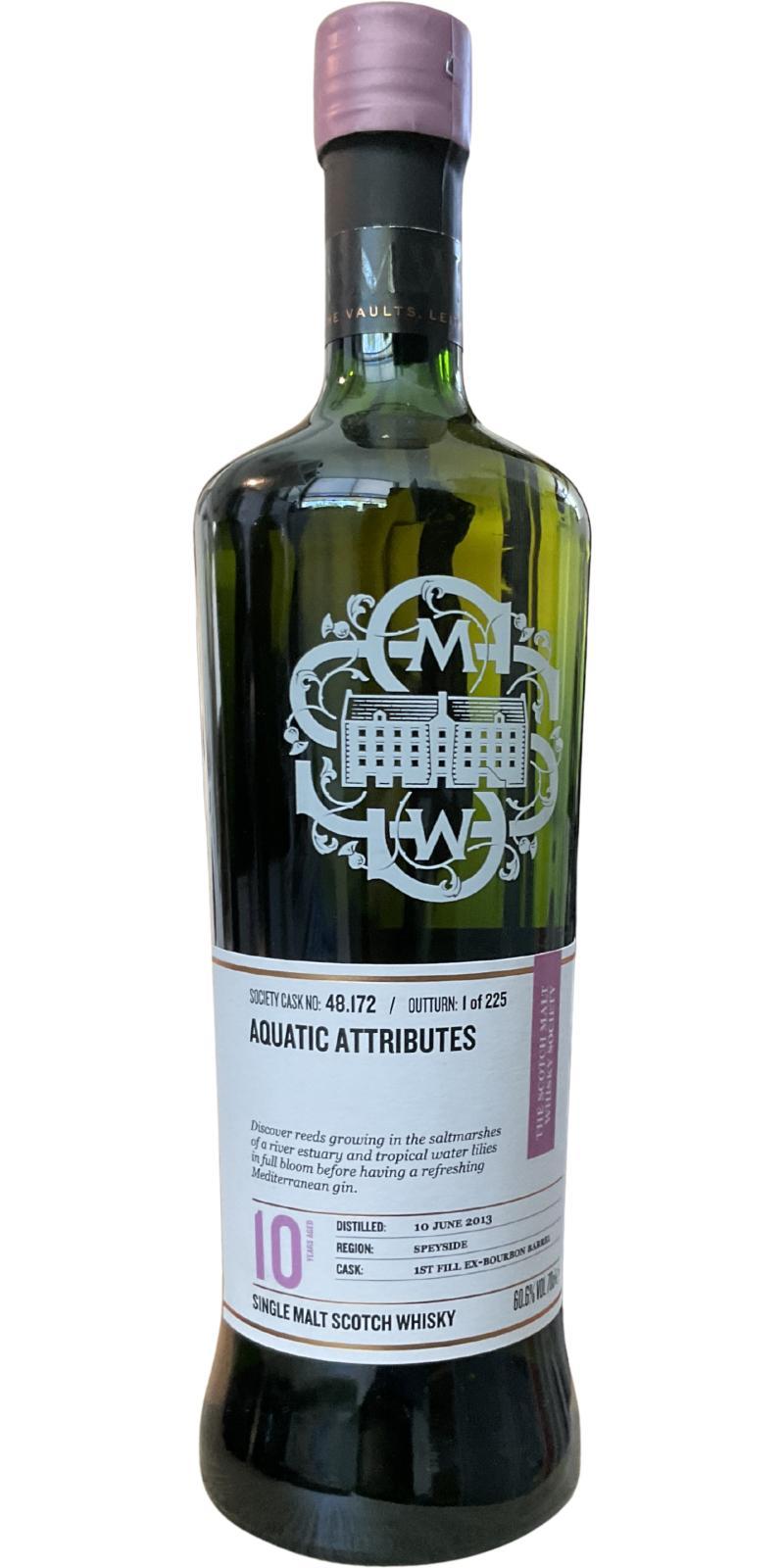 Balmenach 2013 SMWS 48.172 Aquatic attributes