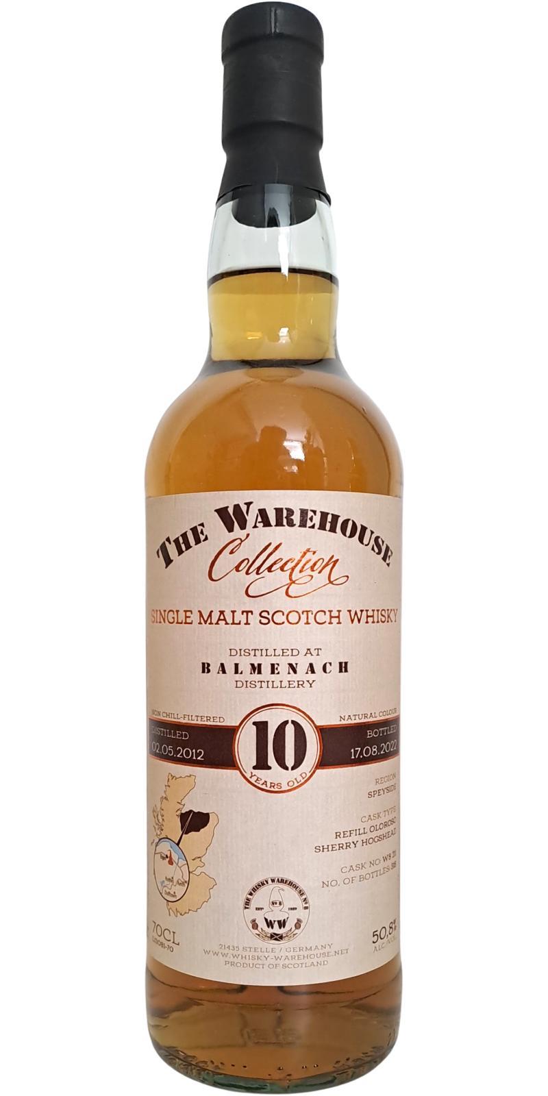 Balmenach 2012 WW8 The Warehouse Collection