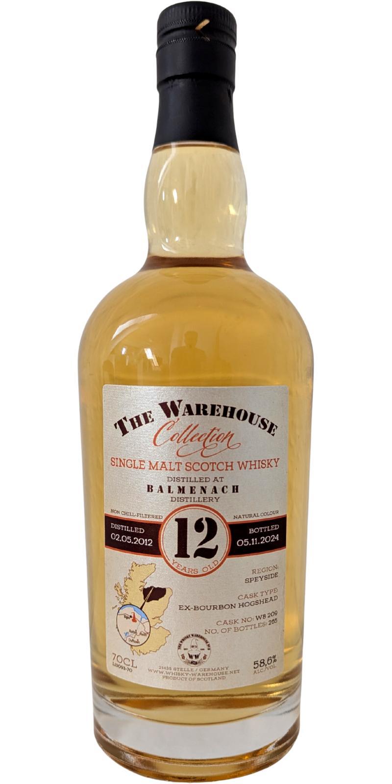 Balmenach 2012 WW8 The Warehouse Collection