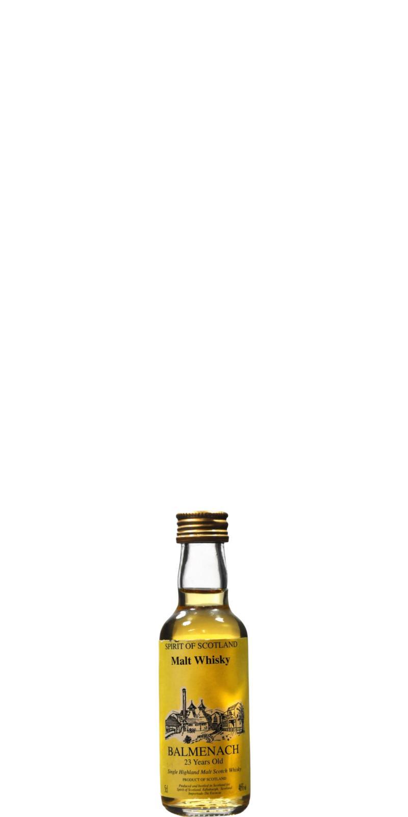 Balmenach 23-year-old UD Spirit of Scotland - Miniature