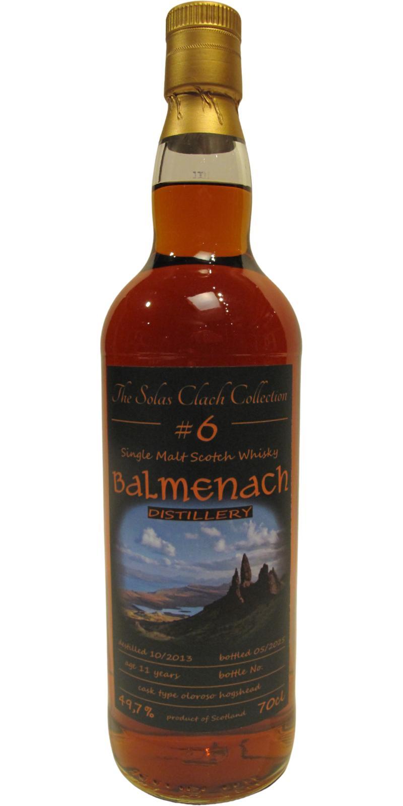 Balmenach 2013 WcL The Solas Clach Collection #6