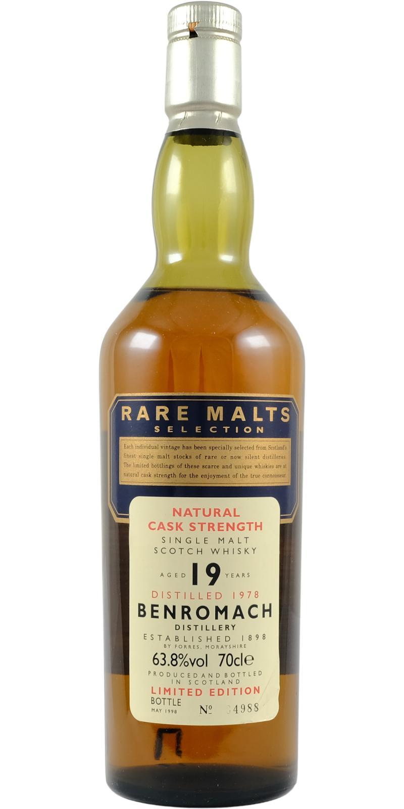 Benromach 1978 Rare Malts Selection