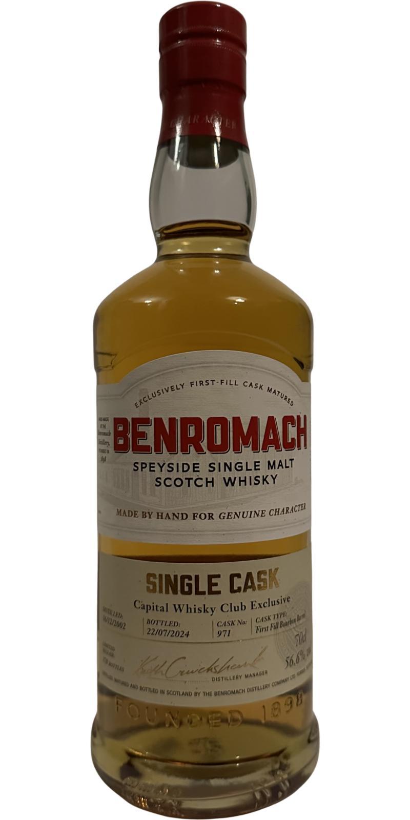 Benromach 2002 Single Cask