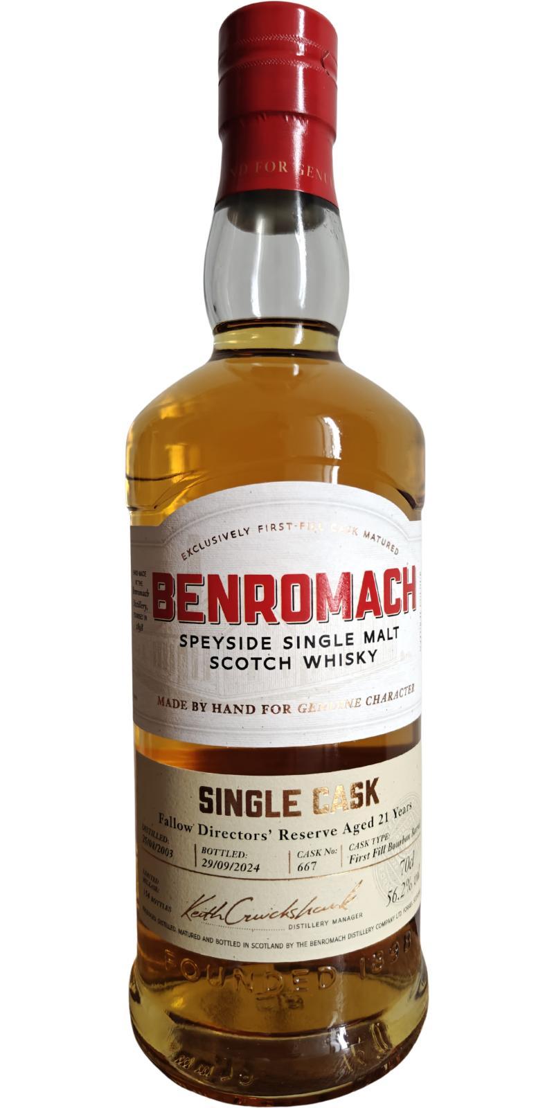 Benromach 2003 Fallow Directors' Reserve - Single Cask Exclusives