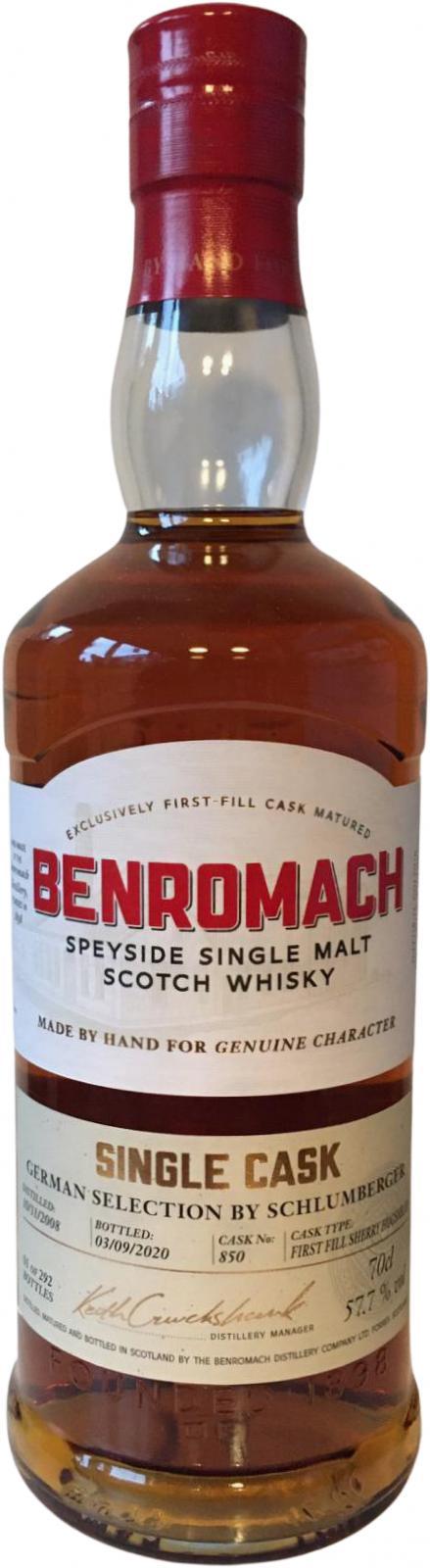 Benromach 2008 German Selection by Schlumberger