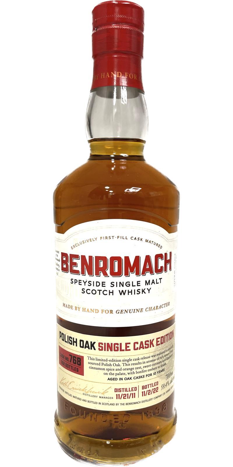 Benromach 2011 Single Cask Edition