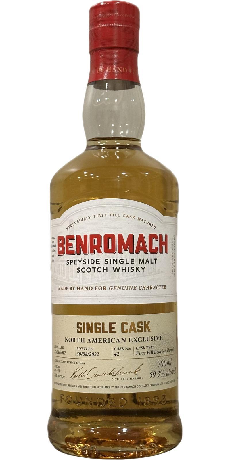 Benromach 2012 Single Cask