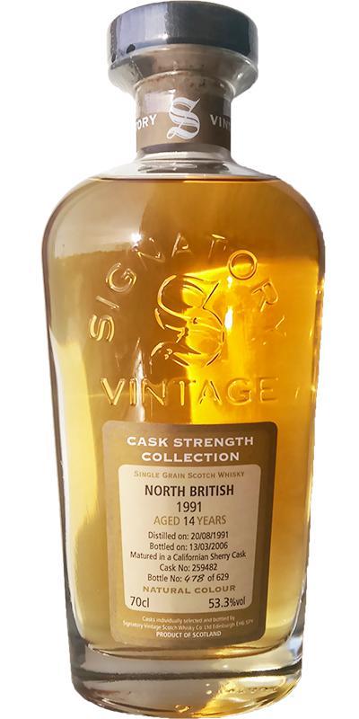 North British 1991 SV Cask Strength Collection