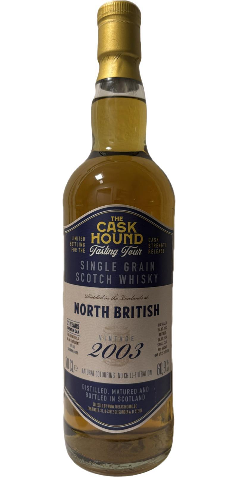 North British 2003 TCaH Tasting Tour